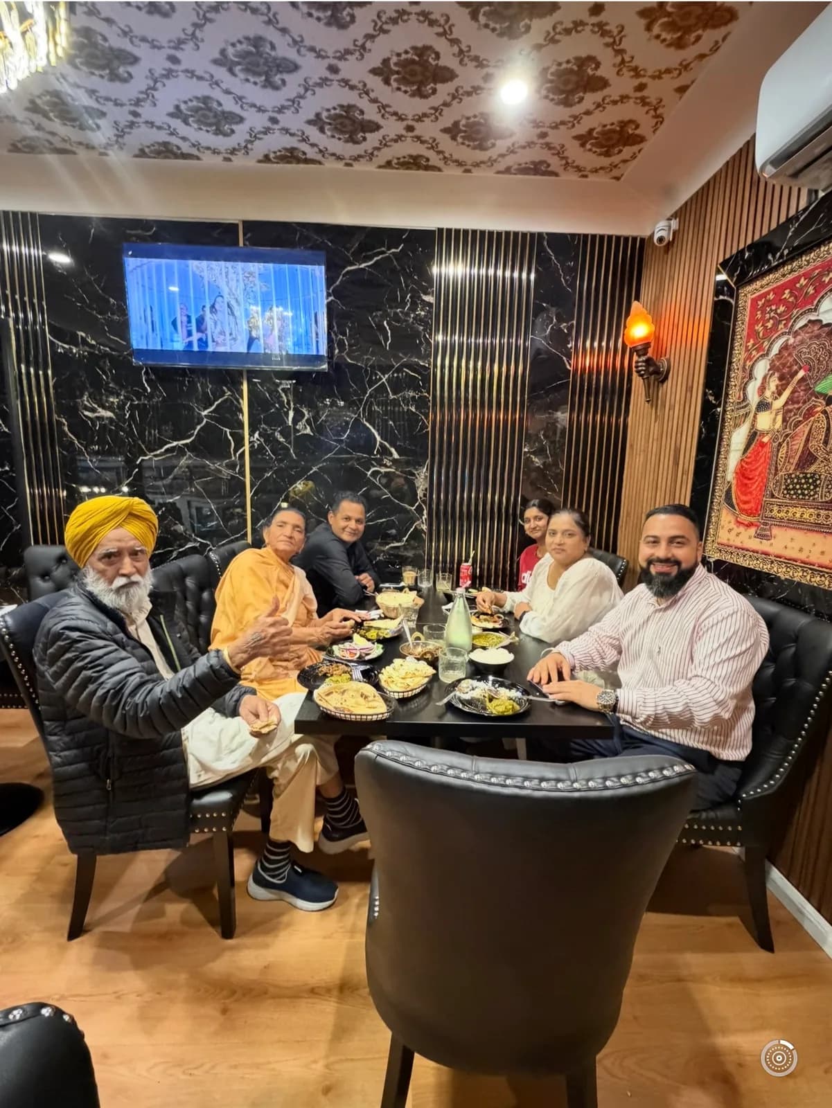 Indian menu selection